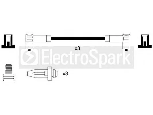 OEK709 STANDARD Высоковольтные провода (комплект проводов зажигания) (фото 1)