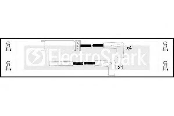 OEK900 STANDARD Высоковольтные провода (комплект проводов зажигания) (фото 1)
