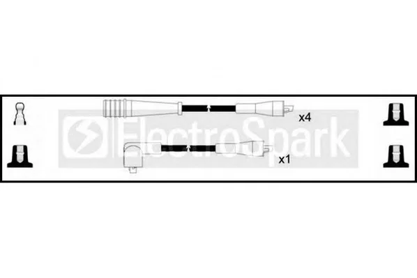 OEK947 STANDARD Высоковольтные провода (комплект проводов зажигания) (фото 1)
