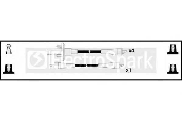 OEK949 STANDARD Высоковольтные провода (комплект проводов зажигания) (фото 1)