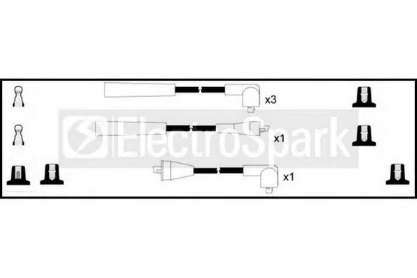 OEK972 STANDARD Высоковольтные провода (комплект проводов зажигания) (фото 1)