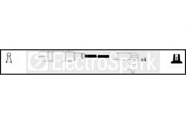 OEK996 STANDARD Высоковольтные провода (комплект проводов зажигания) (фото 1)
