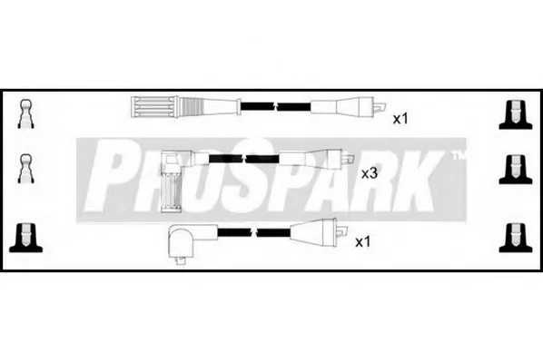 OES323 STANDARD Высоковольтные провода (комплект проводов зажигания) (фото 1)