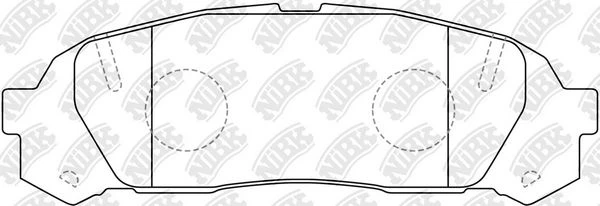 PN1409 NIBK Комплект тормозных колодок, дисковый тормоз (фото 1)