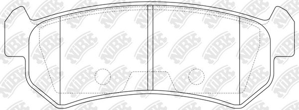 PN0376 NIBK Комплект тормозных колодок, дисковый тормоз (фото 1)