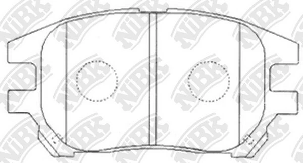 PN1481 NIBK Комплект тормозных колодок, дисковый тормоз (фото 3)