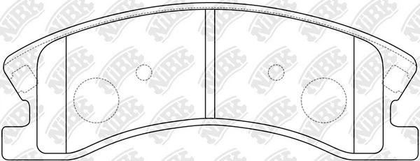 PN0067 NIBK Комплект тормозных колодок, дисковый тормоз (фото 2)