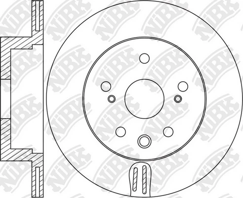 RN1665V NIBK Brake drum (фото 1)