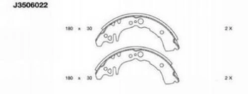 J3506022 NIPPARTS Комплект тормозных колодок (фото 2)