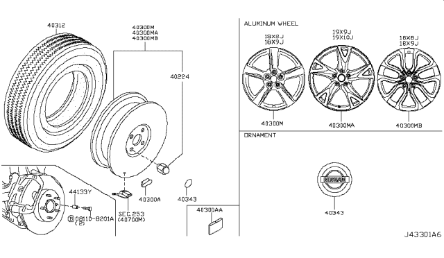 40224JK00A NISSAN Гайка колесная nissan (фото 5)