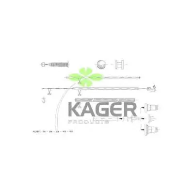 19-3682 KAGER Трос (тросик) газа (фото 1)