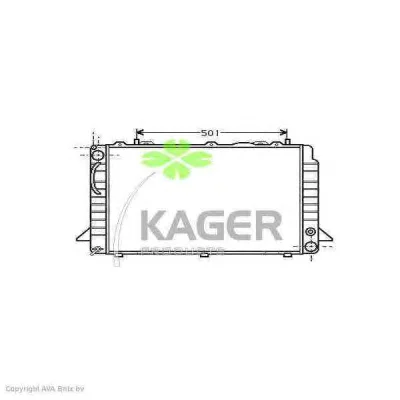 31-0018 KAGER Радиатор охлаждения двигателя (фото 1)