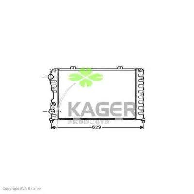 31-0058 KAGER Радиатор охлаждения двигателя (фото 1)