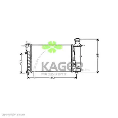 31-0205 KAGER Радиатор охлаждения двигателя (фото 1)