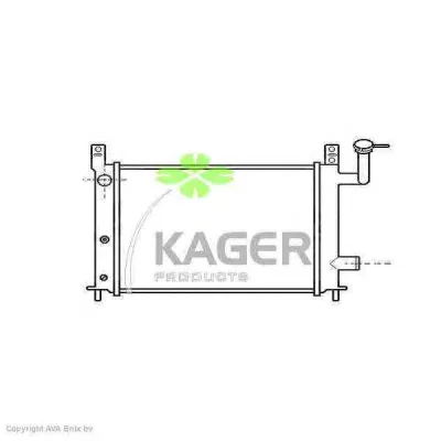 31-0228 KAGER Радиатор охлаждения двигателя (фото 1)
