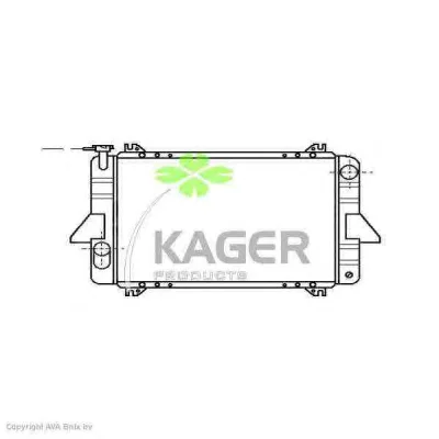 31-0236 KAGER Радиатор охлаждения двигателя (фото 1)