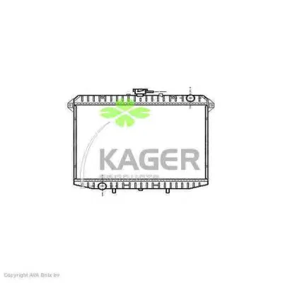 31-0259 KAGER Радиатор охлаждения двигателя (фото 1)