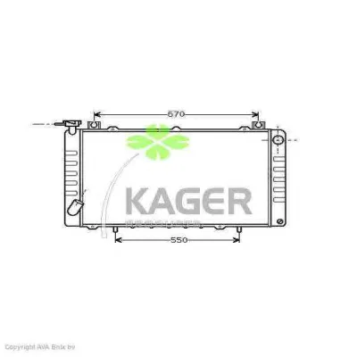31-0260 KAGER Радиатор охлаждения двигателя (фото 1)