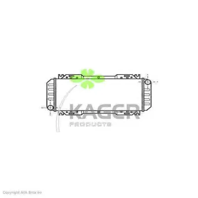 31-0314 KAGER Радиатор охлаждения двигателя (фото 1)