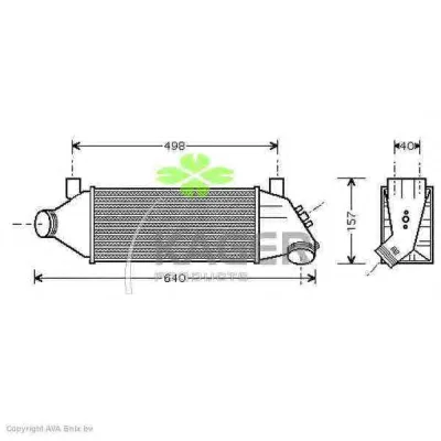 31-0373 KAGER Интеркулер (радиатор интеркулера) (фото 1)