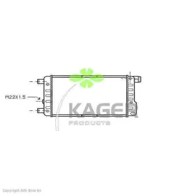 31-0397 KAGER Радиатор охлаждения двигателя (фото 1)