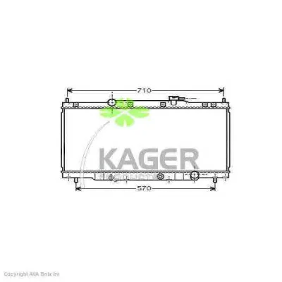 31-0507 KAGER Радиатор охлаждения двигателя (фото 1)