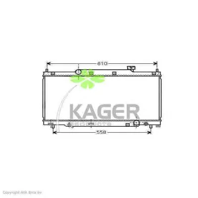 31-0509 KAGER Радиатор охлаждения двигателя (фото 1)