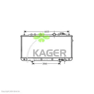 31-0511 KAGER Радиатор охлаждения двигателя (фото 1)
