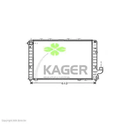 31-0567 KAGER Радиатор охлаждения двигателя (фото 1)