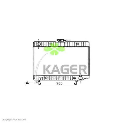 31-0581 KAGER Радиатор охлаждения двигателя (фото 1)