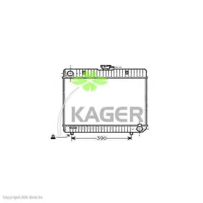 31-0584 KAGER Радиатор охлаждения двигателя (фото 1)