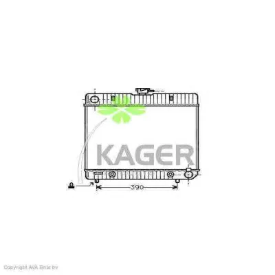 31-0585 KAGER Радиатор охлаждения двигателя (фото 1)