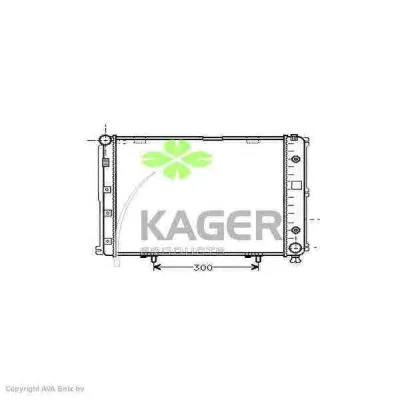 31-0593 KAGER Радиатор охлаждения двигателя (фото 1)