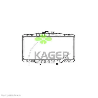 31-0661 KAGER Радиатор охлаждения двигателя (фото 1)