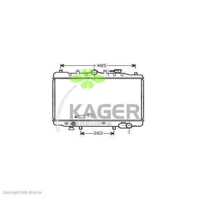 31-0699 KAGER Радиатор охлаждения двигателя (фото 1)
