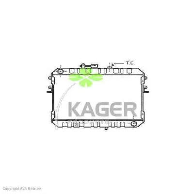 31-0706 KAGER Радиатор охлаждения двигателя (фото 1)