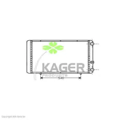 31-0937 KAGER Радиатор охлаждения двигателя (фото 1)