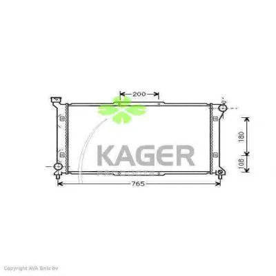 31-1028 KAGER Радиатор охлаждения двигателя (фото 1)