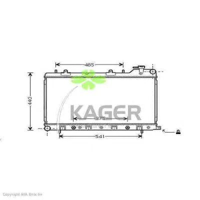 31-1035 KAGER Радиатор охлаждения двигателя (фото 1)