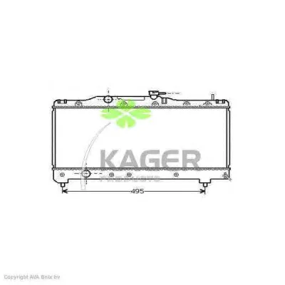 31-1086 KAGER Радиатор охлаждения двигателя (фото 1)