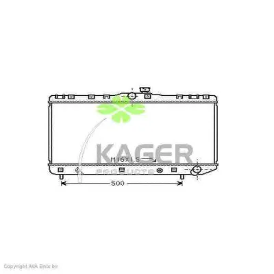31-1101 KAGER Радиатор охлаждения двигателя (фото 1)