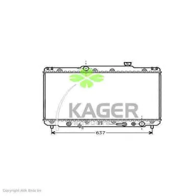 31-1103 KAGER Радиатор охлаждения двигателя (фото 1)