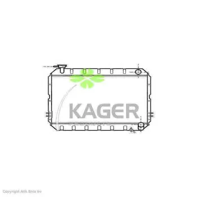 31-1110 KAGER Радиатор охлаждения двигателя (фото 1)