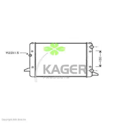 31-1203 KAGER Радиатор охлаждения двигателя (фото 1)