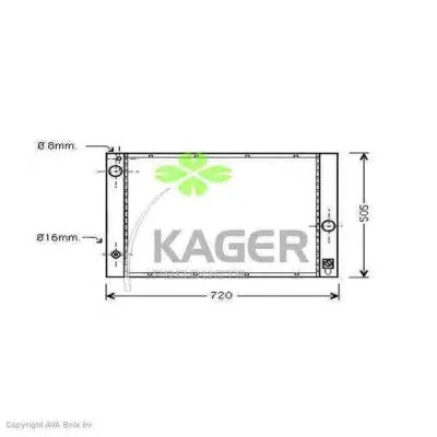 31-2191 KAGER Радиатор охлаждения двигателя (фото 1)