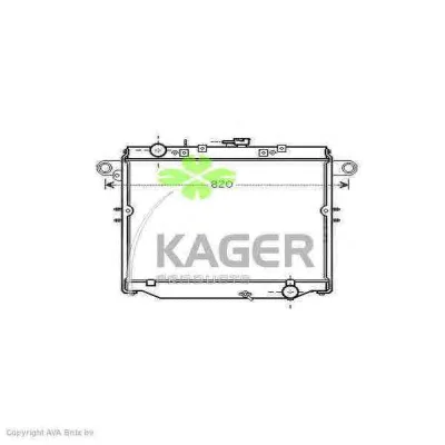 31-2540 KAGER Радиатор охлаждения двигателя (фото 1)