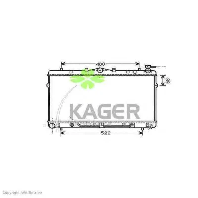 31-2559 KAGER Радиатор охлаждения двигателя (фото 1)