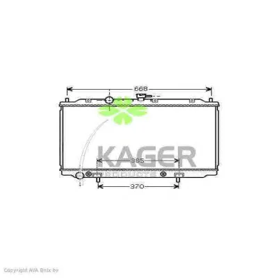 31-2913 KAGER Радиатор охлаждения двигателя (фото 1)