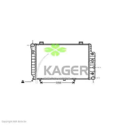31-3563 KAGER Радиатор охлаждения двигателя (фото 1)