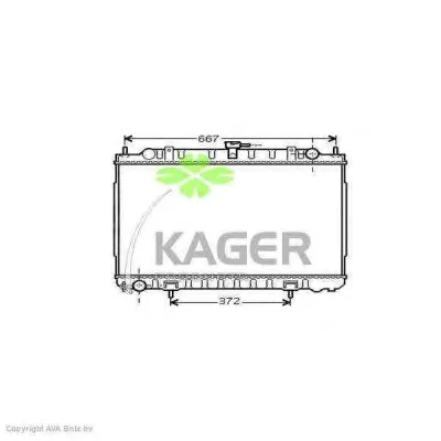 31-3580 KAGER Радиатор охлаждения двигателя (фото 1)
